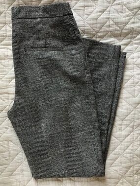 Dark grey woolen gingham dress slacks H & M women’s